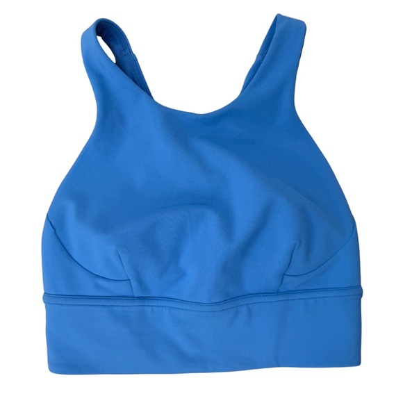 lululemon athletica Other - Lululemon Wunder Train Longline Bra Blue Nile 4 Everlux Medium Support C/D Cup
